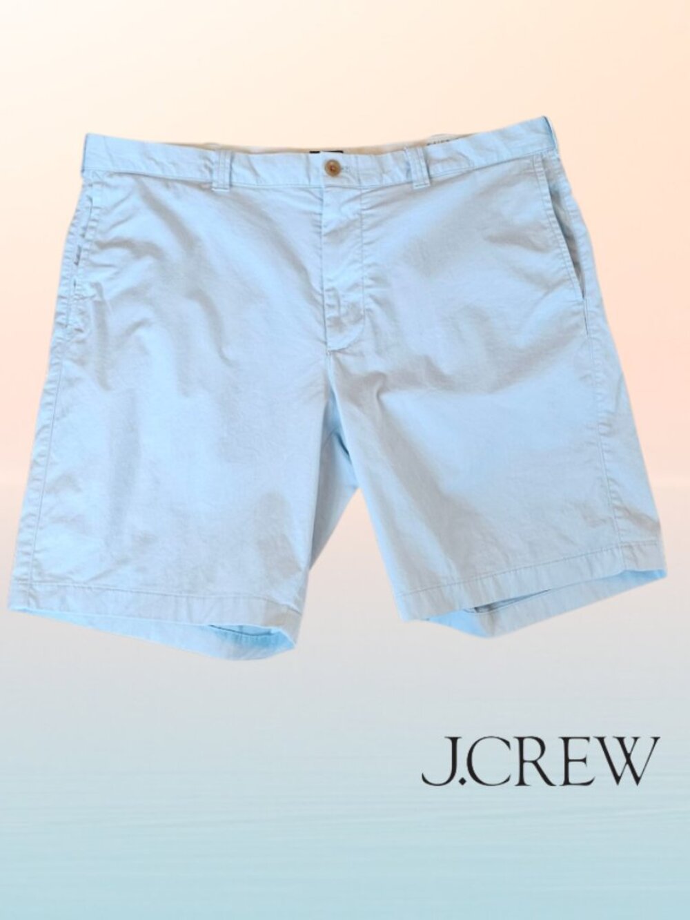 J. Crew 38" Waist Stanton Cotton Light Blue Shorts
